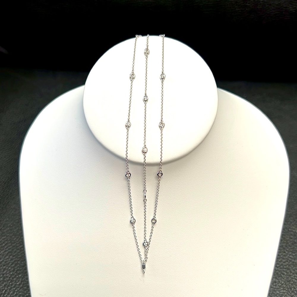 Diamond by the yard 3 strand bracelet 14 k 0.35 ct Diamond bracelet
